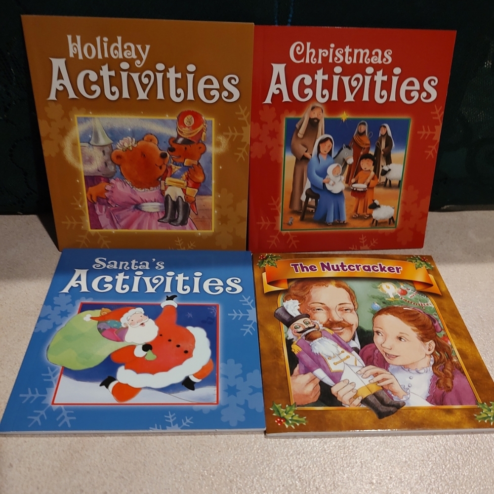 Lot of four books mini 3 activity books and one storybook Nutcracker